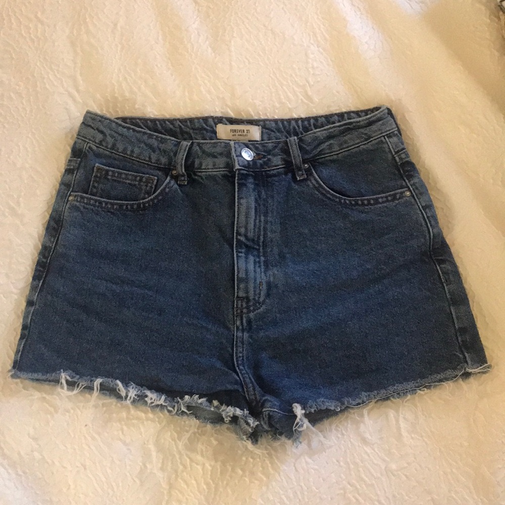 Forever 21 Denim Cut-off Shorts [tagged Madewell for exposure]